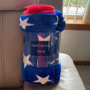 Brand New American Flag Throw Blanket